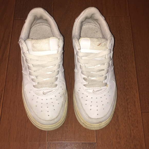 white air force ones size 4